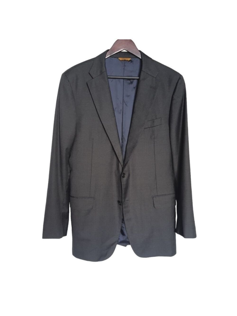 Hickey Freeman Mens 42L Gray Traveler Blazer Suit Jacket Resists Wrinkling